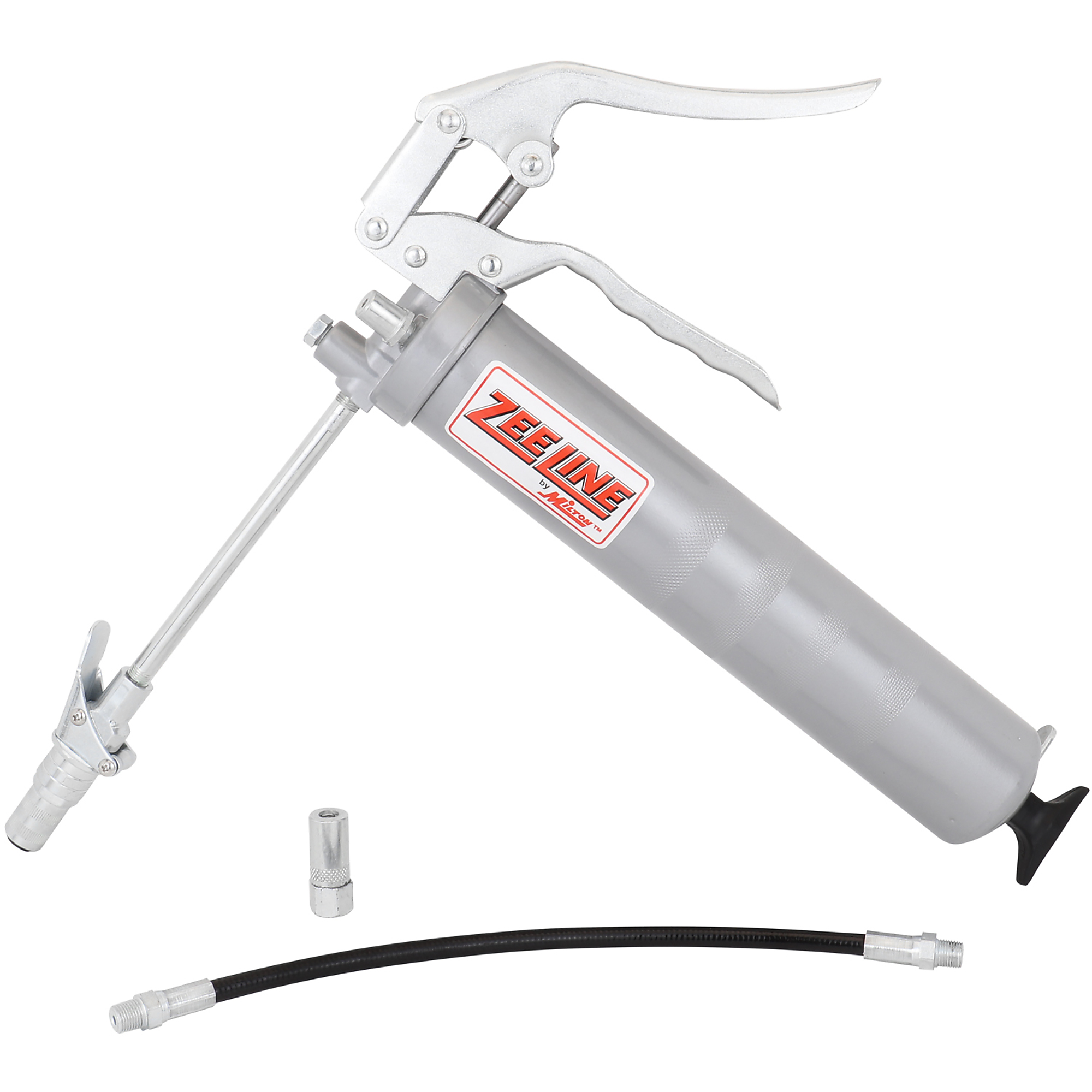 Zee Line Medium-Duty Pistol Action Grease Gun — 4,000 PSI, Aluminum Cast Head, 14oz. Cartridges, Locking Coupler, Model# ZEMD5-LC